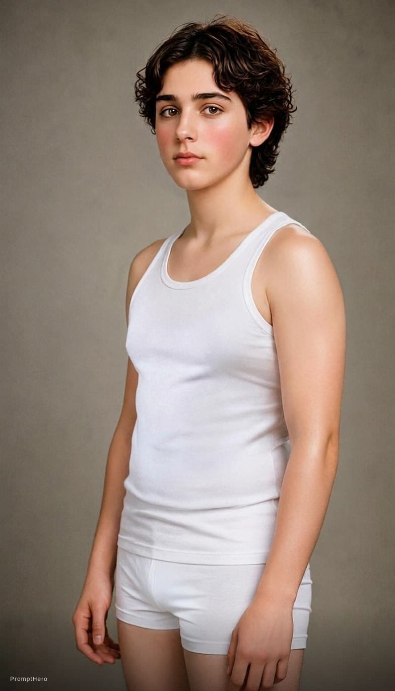 AI generated: Her skin is clear with a soft peach undertone, smooth and even, with slightly flushed cheeks. The li...