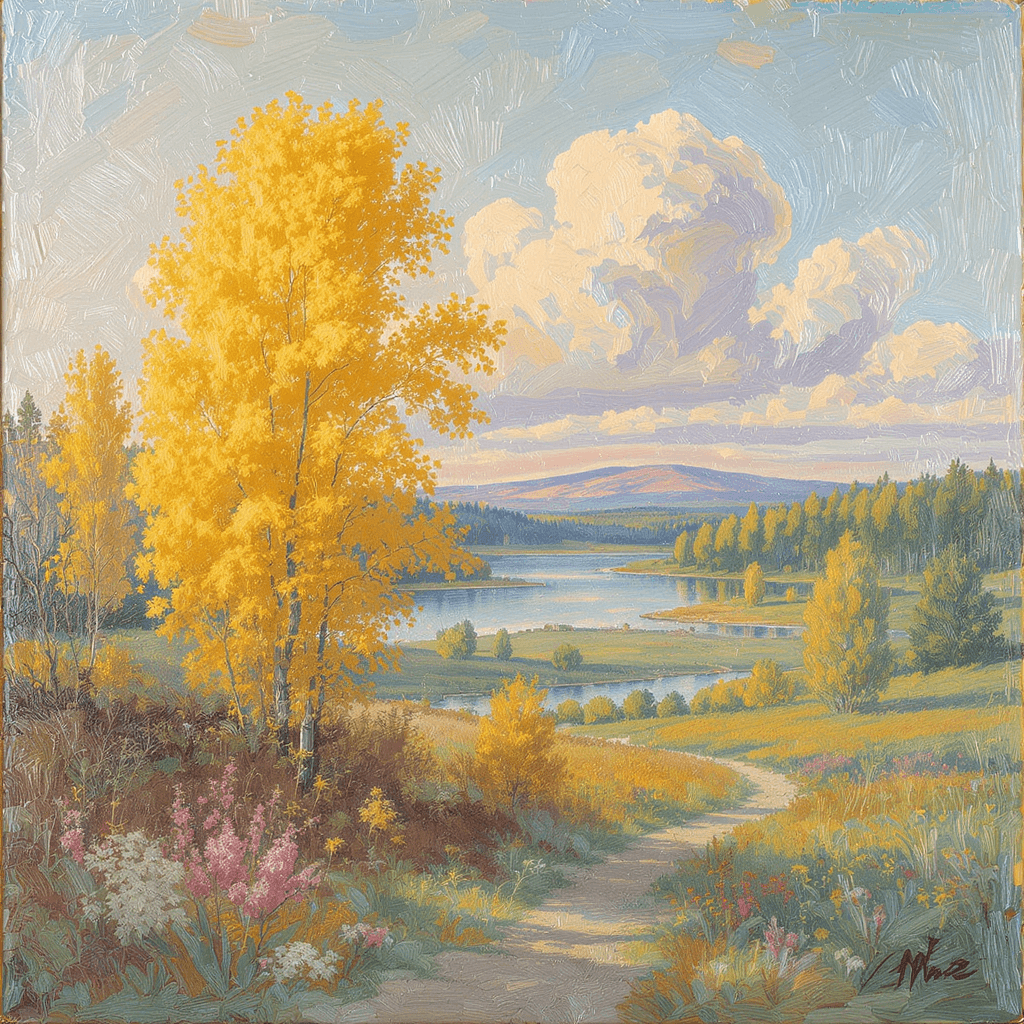 AI generated: Paint a landscape in the style of mikko tyllinen --ar 160:263