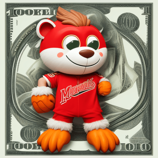 AI generated: Mascot, money, 