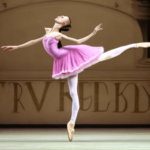 AI generated: novy obal knihy na ktorom je balerina 



