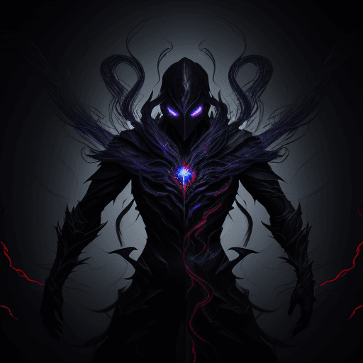 AI generated: A stunning 3D model of an enigmatic, shadowy figure emerging from the void, his form constantly shif...