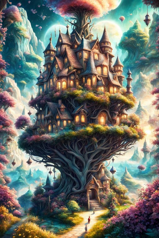 AI generated: Dreams come true,surealism image of beautiful fantasy imagination,high detailed,8 k ,very high detai...
