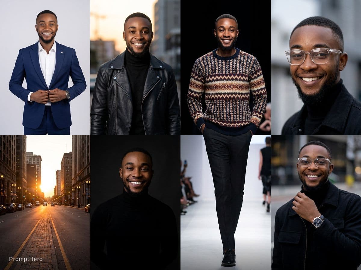 AI generated: Man model