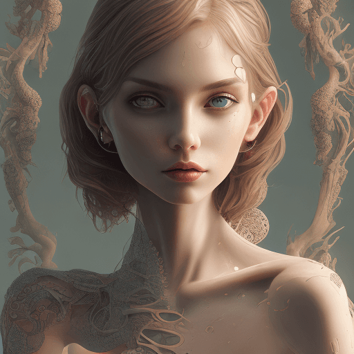 AI generated: slim, slender, looking at viewer, overalls, no bra, sideboob, short hair, wavy hair, (masterpiece), ...