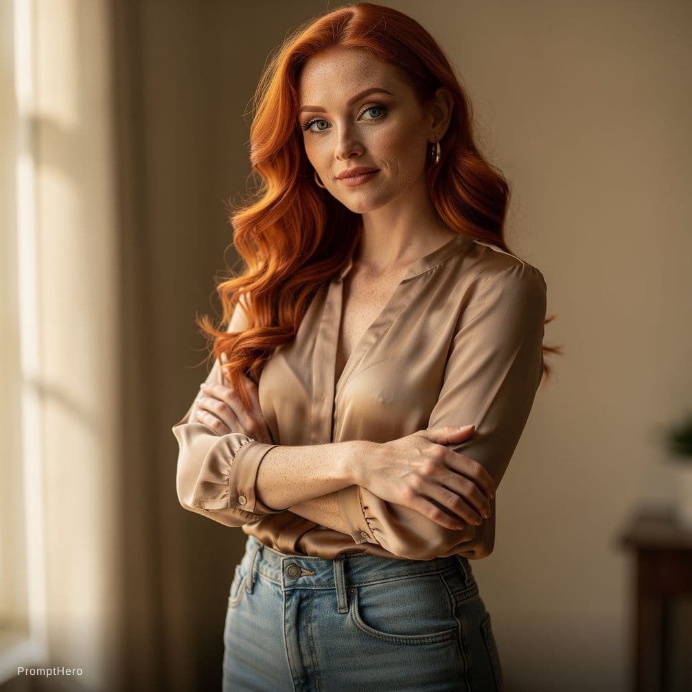 AI generated: massive tits redhead