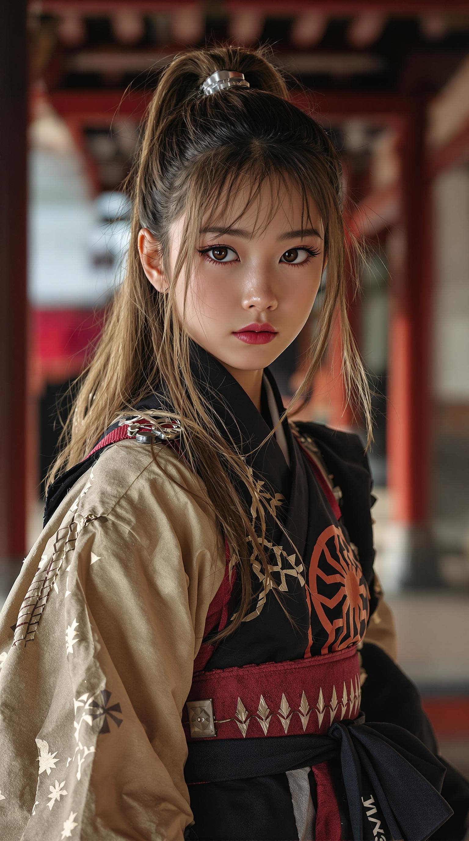AI generated: a professional photo of a exceptionally the most girl in the world (age 10), (ten year old), Japanes...