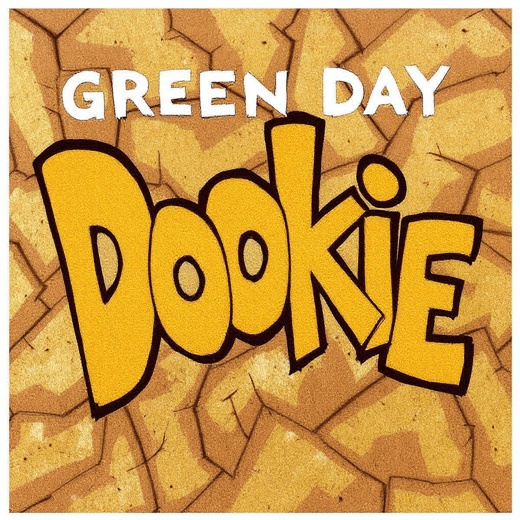 AI generated: Green Day Dookie CD album cover