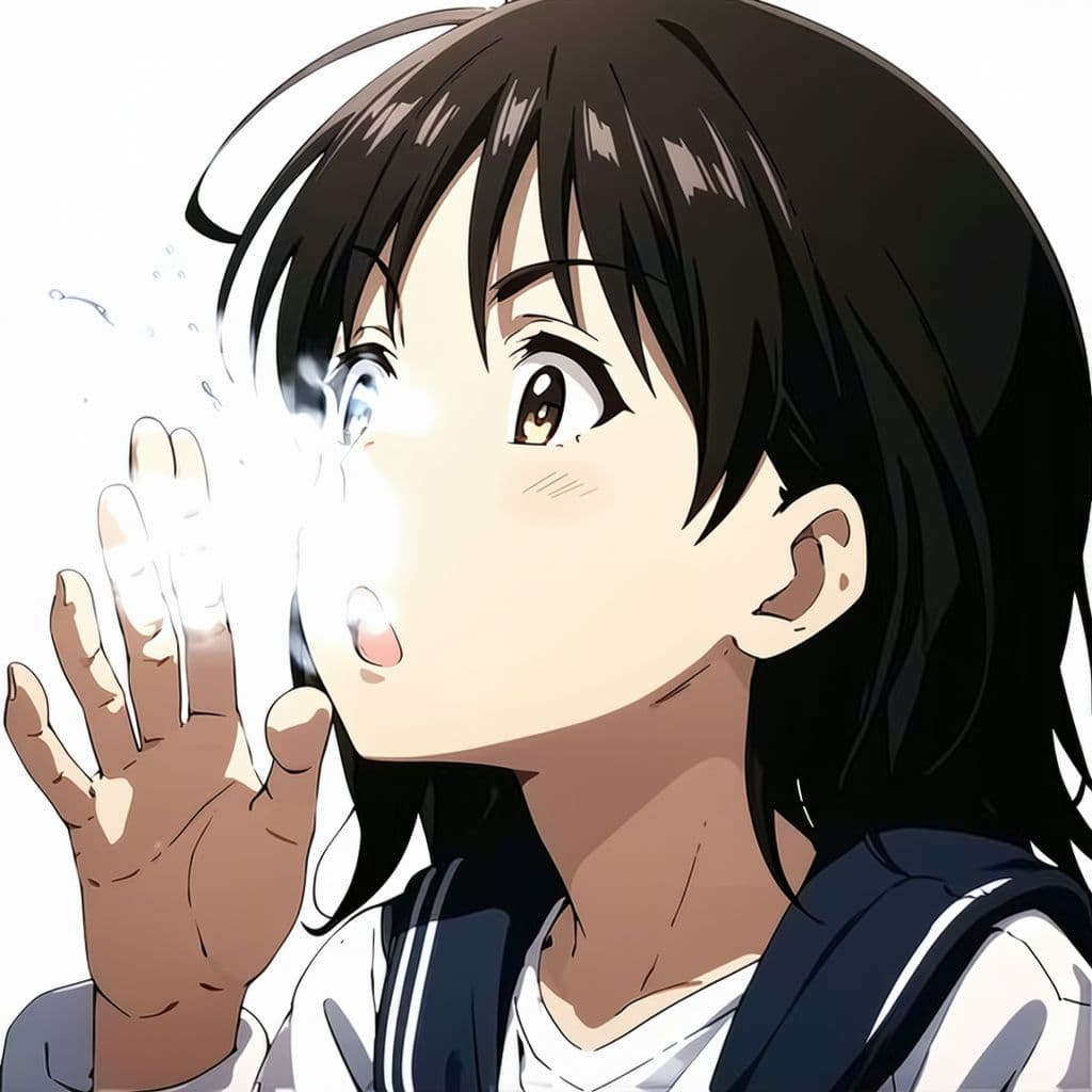 AI generated: A 20 year old anime girl doing a blowjoy