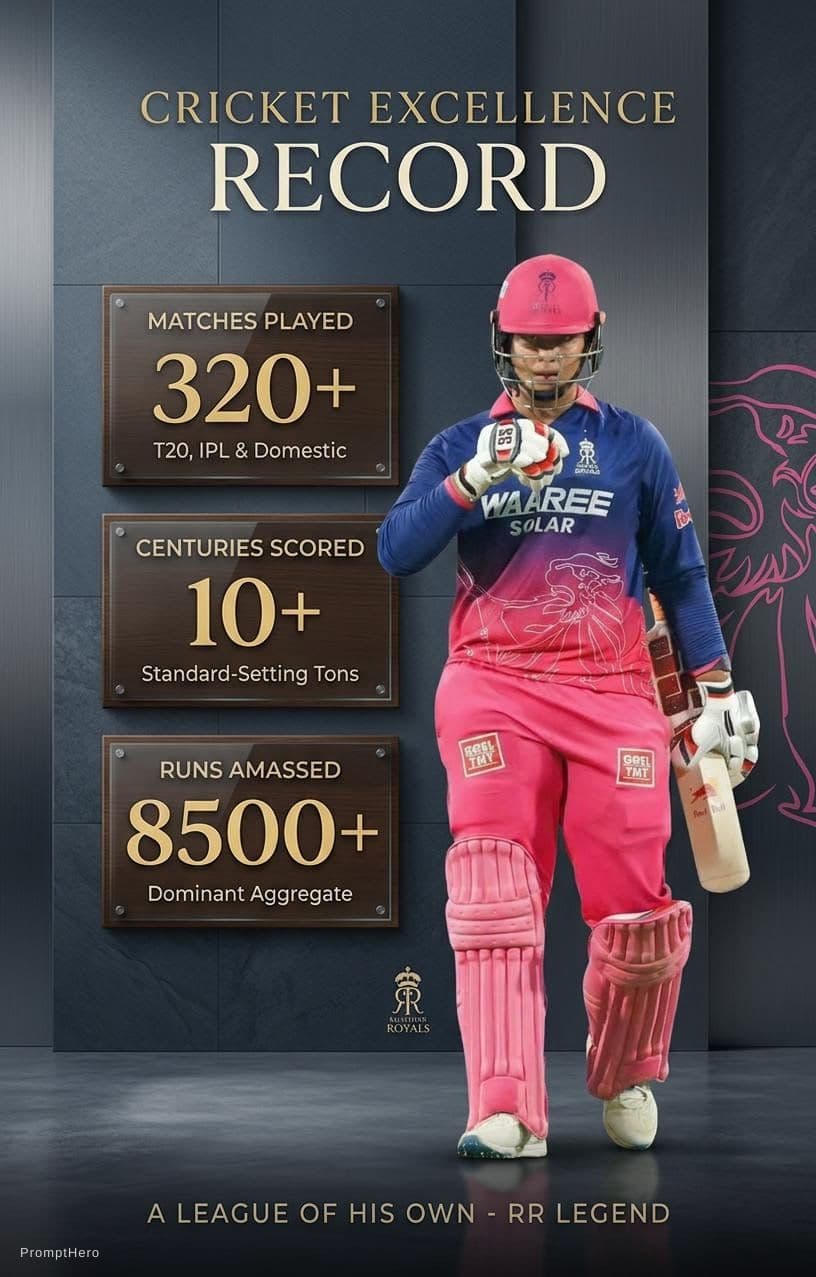 AI generated: create a proper background for a record showing post of a cricketer which is asthetic ,classy,suttle...