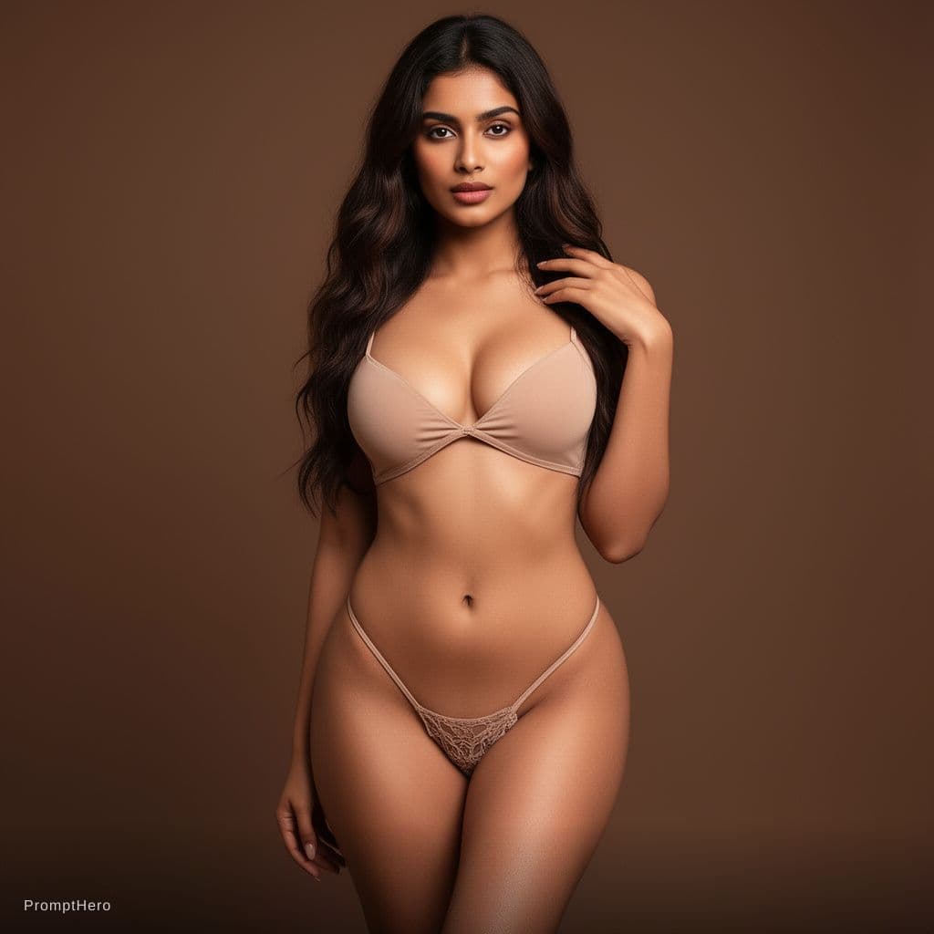 AI generated: Create a sexy indian girl style. and look like sexy. hour glass shape showing boobs