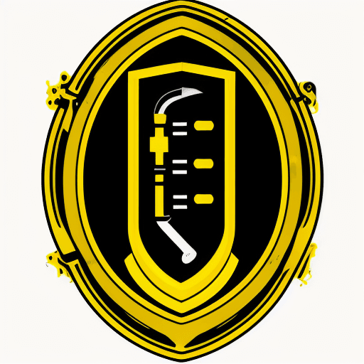 AI generated: logo for appliance repair companies black and yellow logo with the name "ProfTech" that consists of ...