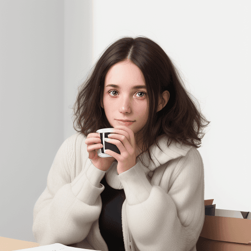 AI generated: Studio portrait, white background, uhd image from a female, 25 years old, single,
work as translator...