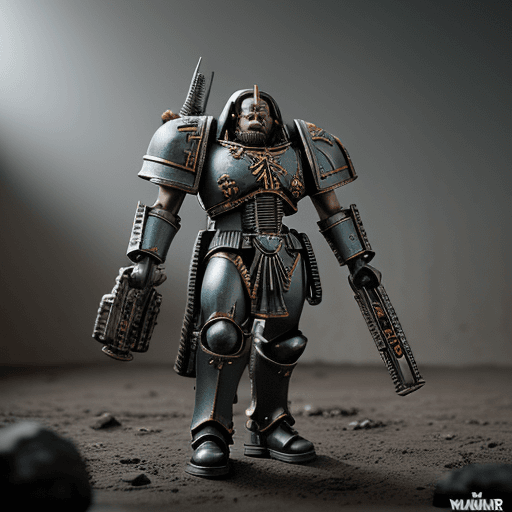 AI generated: Warhammer 40000 futuristic techno christ disciples, living, photorealistic