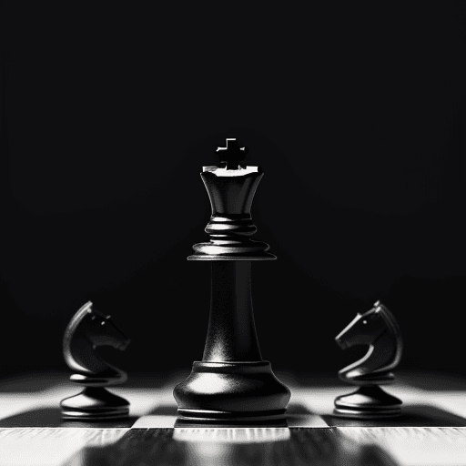 AI generated: A black chess pawn