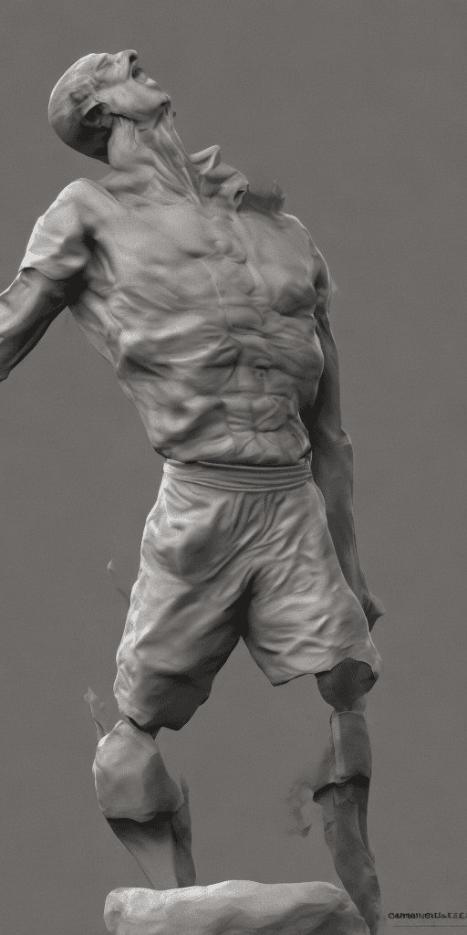AI generated: Hombre gritando sin tener la razón, 3d render