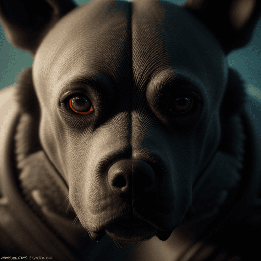 AI generated: Alpha Dog close-up portrait ribcagel.  bioluminiscent creatures, intricate artwork . octane render, ...