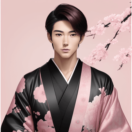 AI generated: Create a super photorealistic, ultra-realistic image of a super handsome Japanese man, 18 years old,...