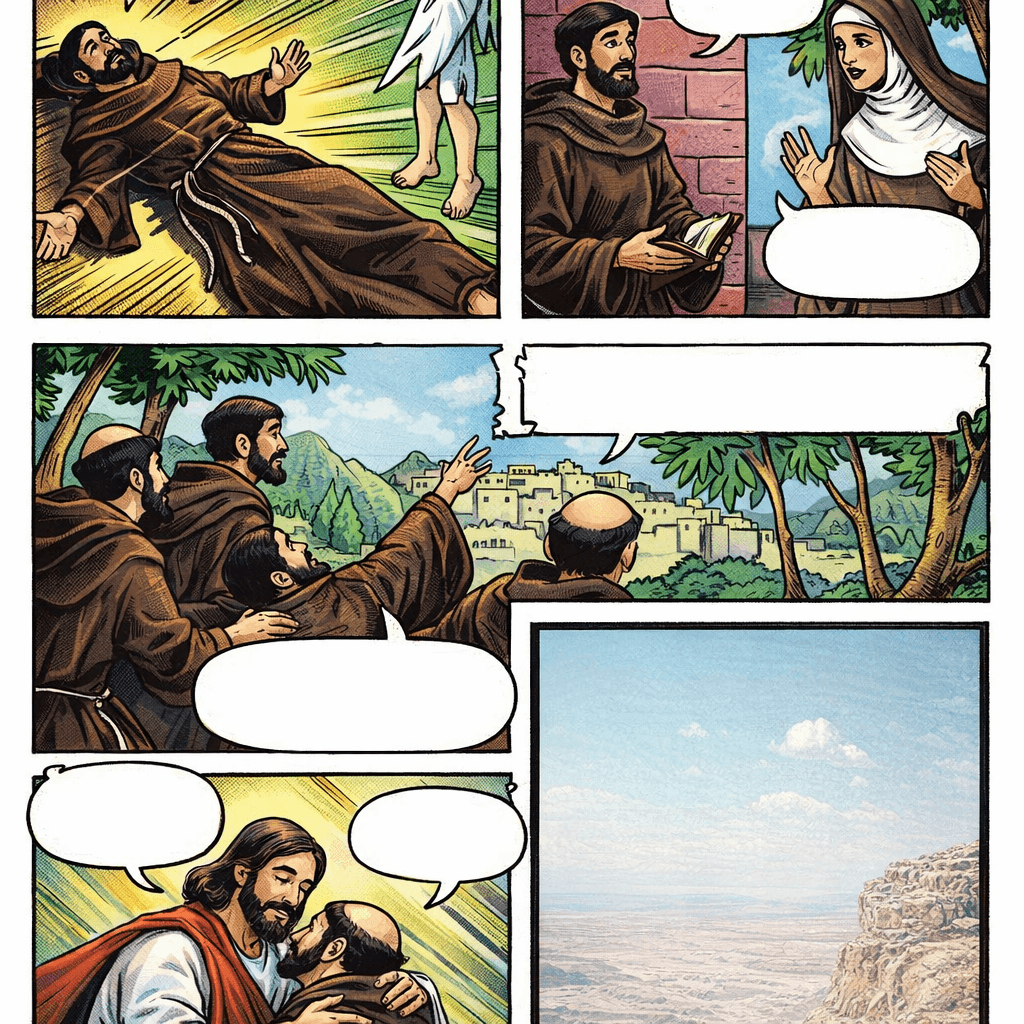 AI generated: Generate this image I uploaded and create a stylized comics effects, same format and frames with bla...