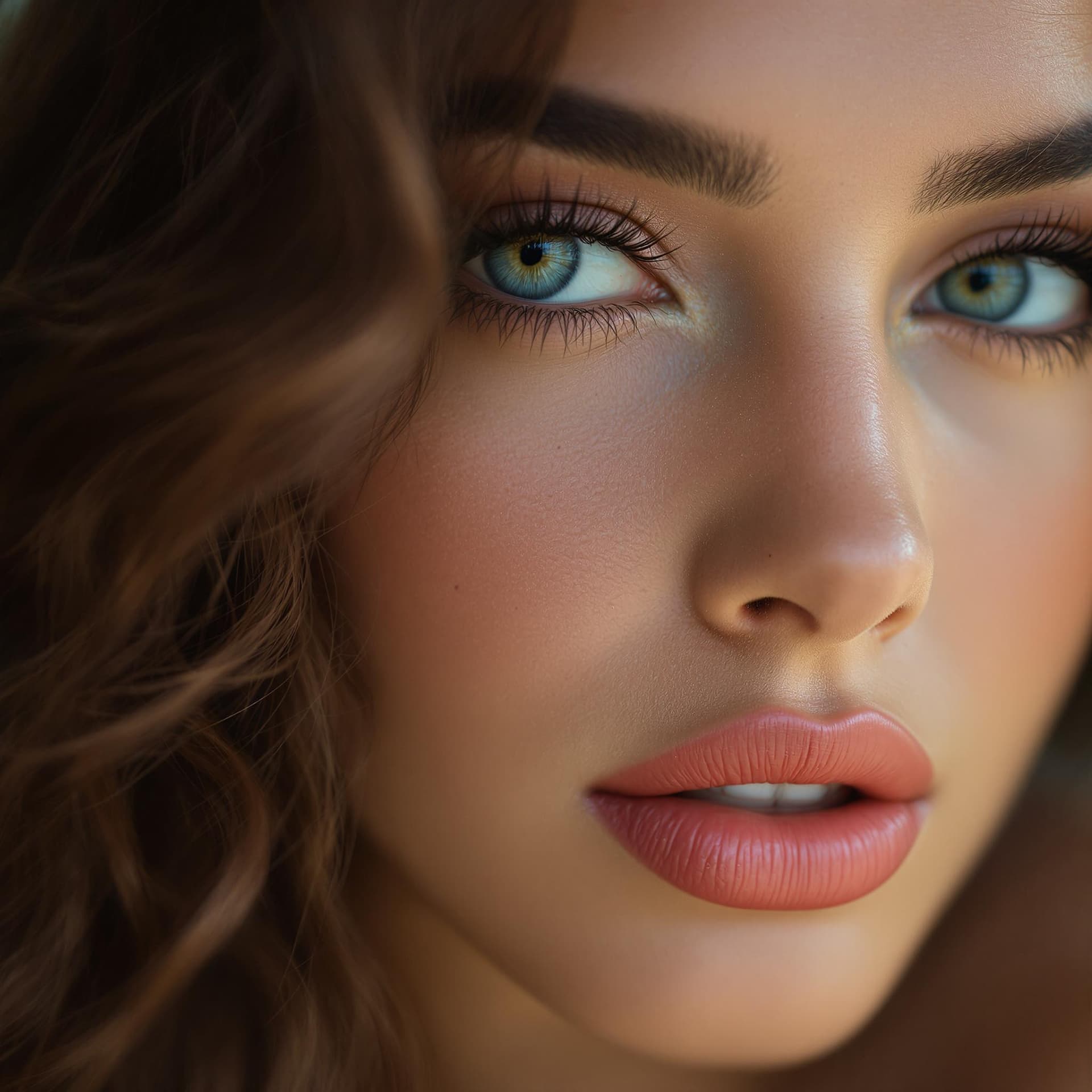 AI generated: full shot, Canon 5D Mark III, photography of a latina woman with mermaid waves hair in Madrid, Spain...
