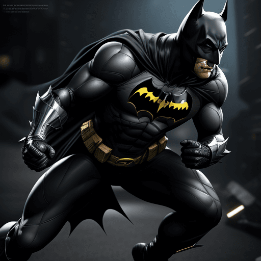 AI generated: A full body Batman character, realistic, ultra detailing, nice dynamic pose, 8K sharp focus, highly ...