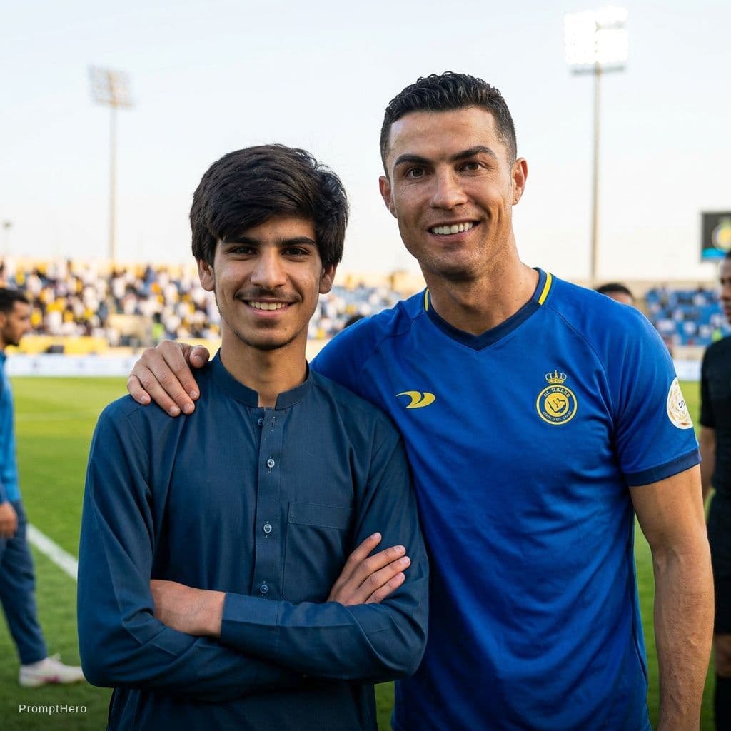 AI generated: مع رونالدو 