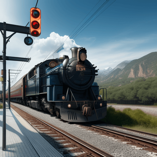 AI generated: Train A , 4k , ultra HD 