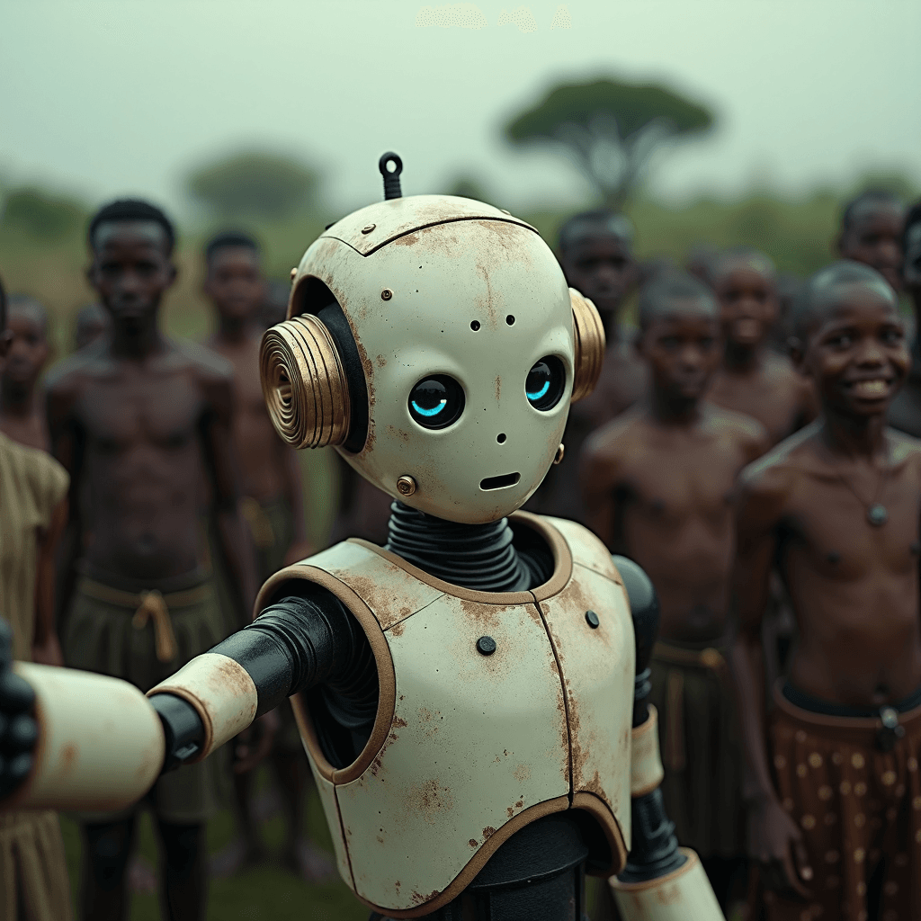 AI generated: sharp crisp and highly detailed, no blur long distance view composition,

cinematic film still Ama...