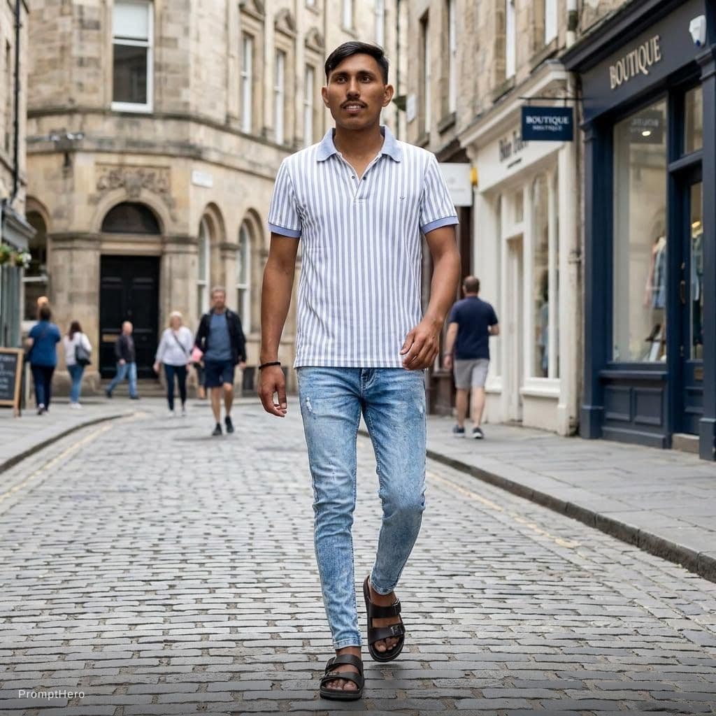 AI generated: fashion editorial photograph, man, shot on a Canon EOS 5D Mark IV --chaos 75 --ar 1:2 --profile rsy6...