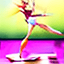 AI generated: a barbie gymnastics used leotard 