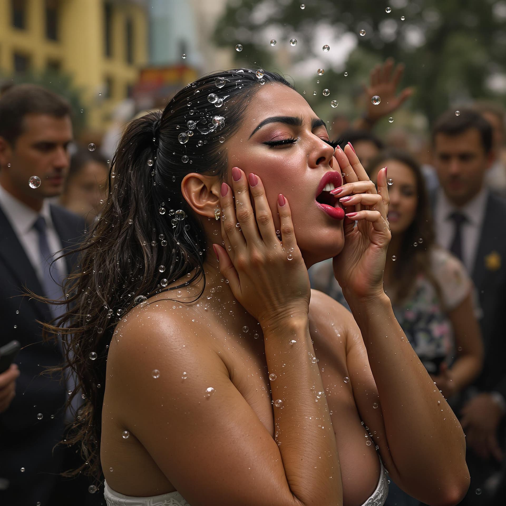 AI generated: A great 
hyper-realistic picture of AOC spreading her thick ass cheeks, while looking back at it. Th...