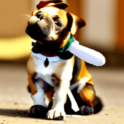AI generated: faça um cachorro sentado
