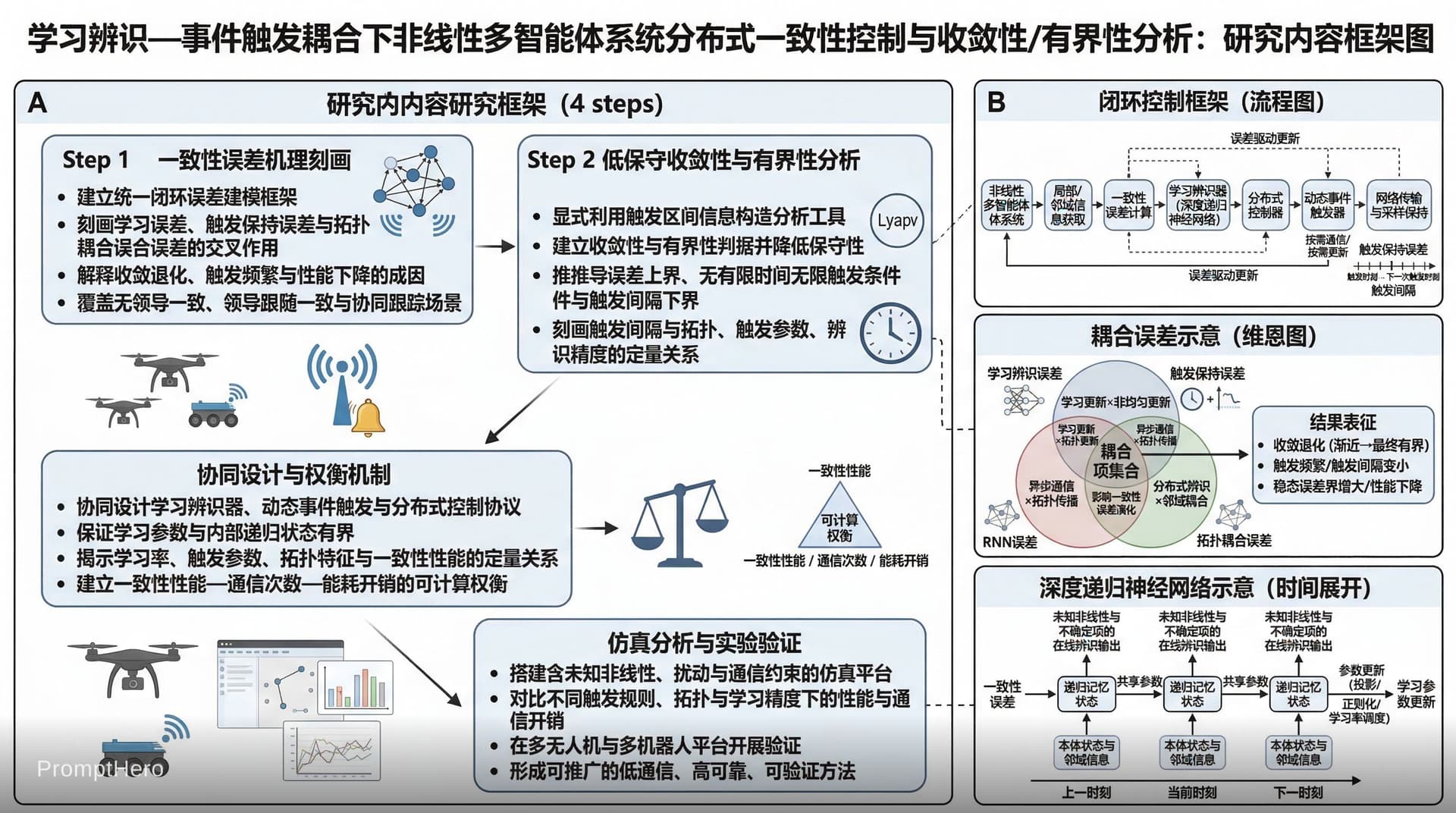AI generated: Create a BioRender-style, publication-ready vector infographic titled “研究内容框架图” for a grant proposal...