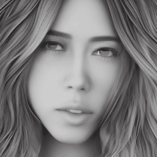 AI generated: Image of Chloe Bennet, face, portrait, elegent, nice, beautiful, female, full front view, intricate ...