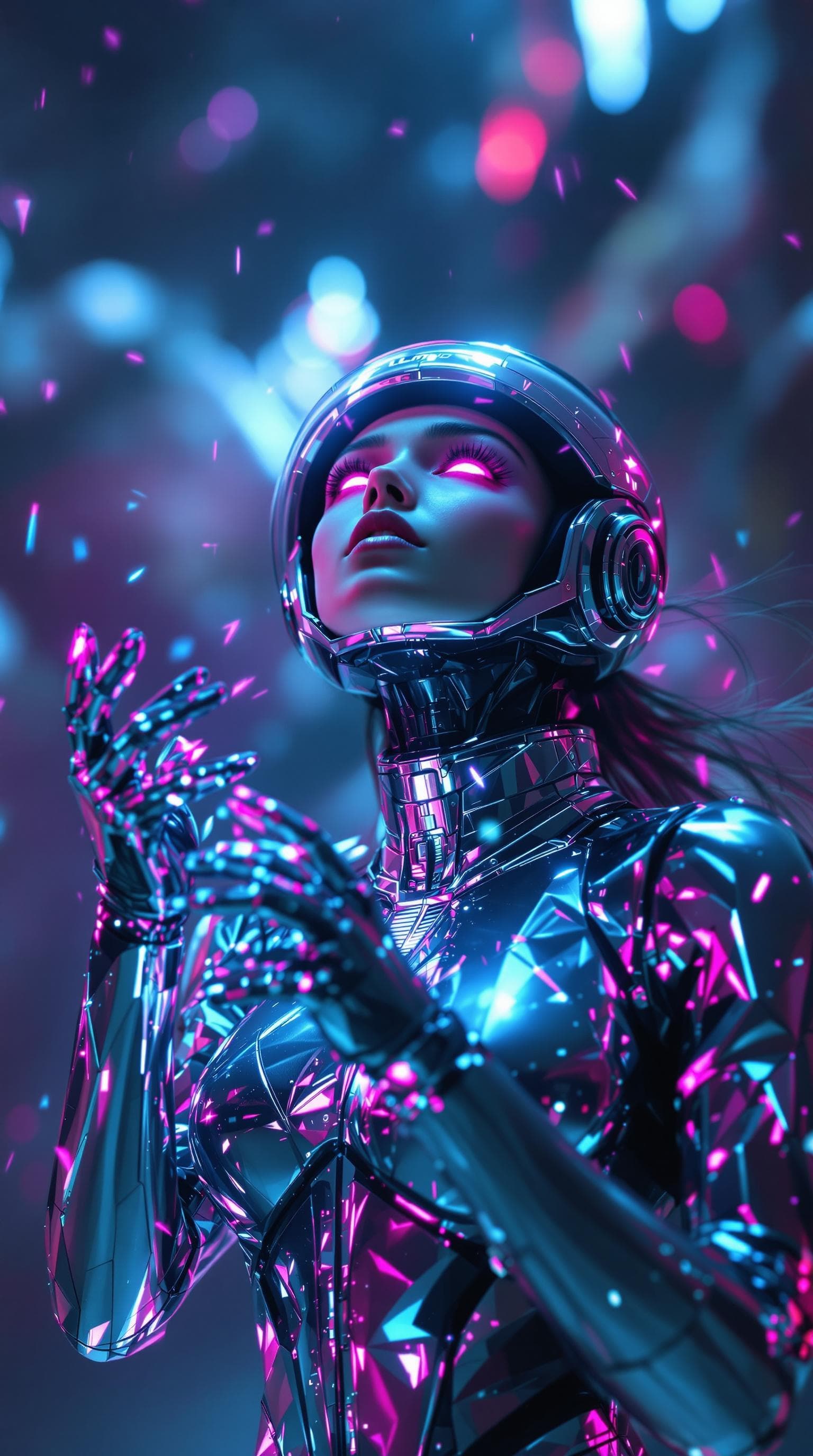 AI generated: a high-resolution image that captures the essence of a dynamic character in a futuristic setting. sh...