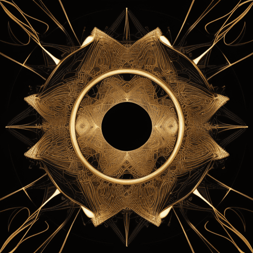 AI generated: A logo band, csr , mesmerizing image that combines the aesthetics of technology and abstract art unf...