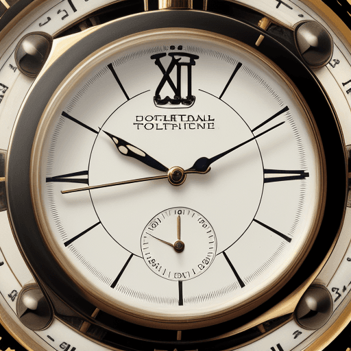 AI generated: a normal traditional watch with a 24 hours system
