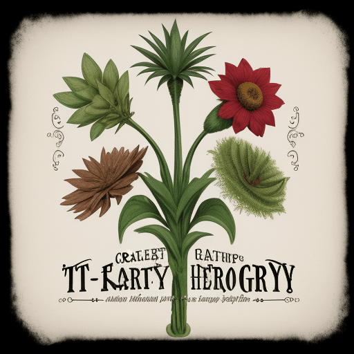 AI generated: create image for t shirt from herbology images on etsy com