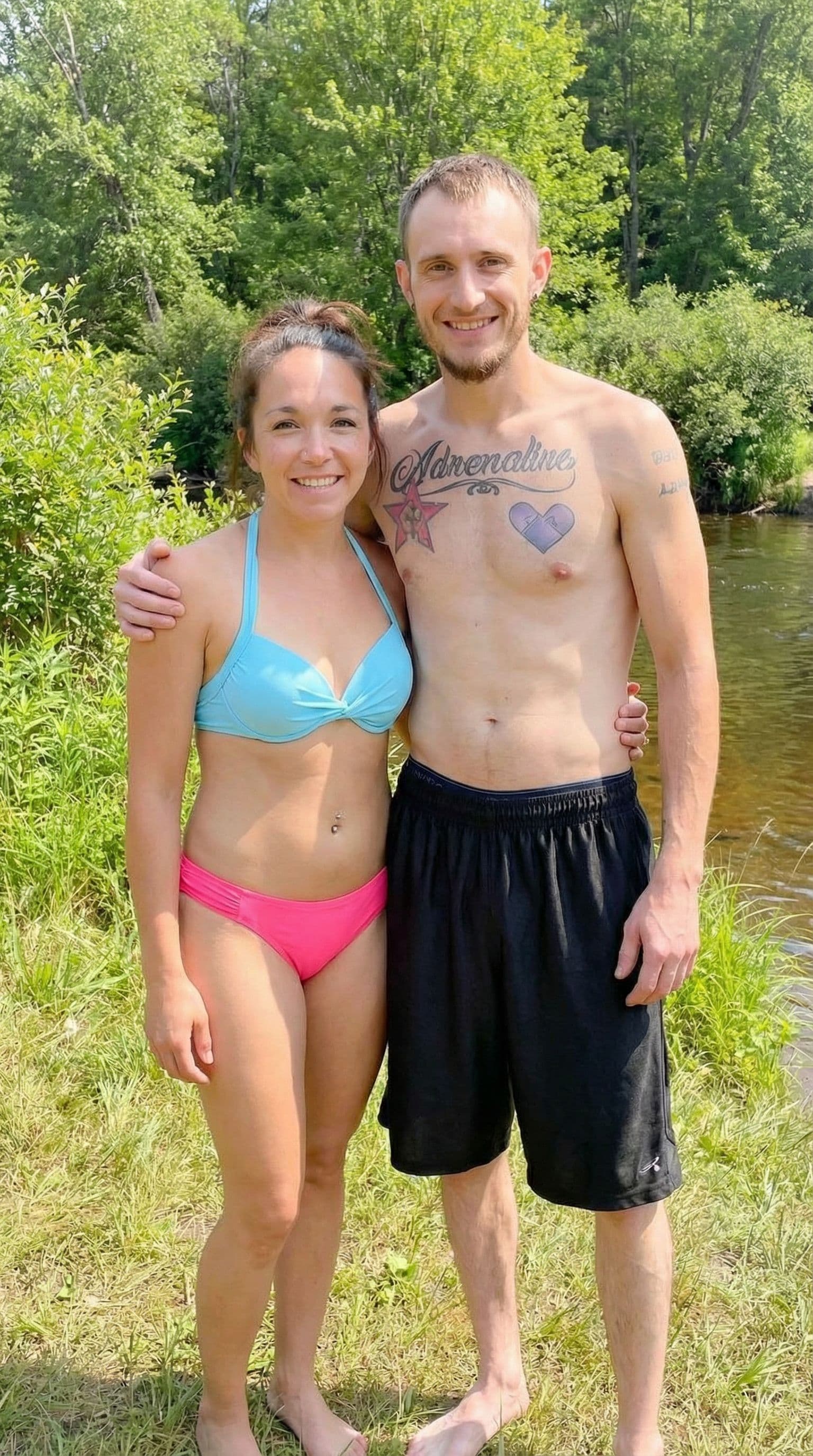 AI generated: Man and woman stand together 