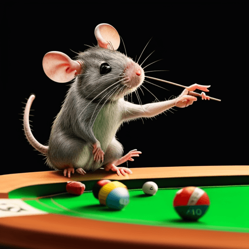 AI generated: A rat playing darts