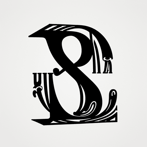 AI generated: "j" Typography Letters