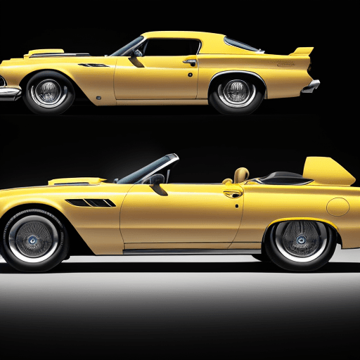 AI generated: "Generate an appealing AI image introducing the 'Big Bird,' an innovative new Ford car that seamless...