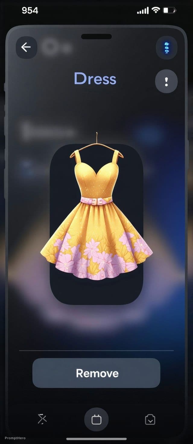 AI generated: Remove dress 