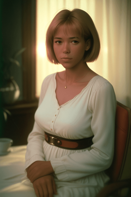 AI generated: Full size realistic cinematic portrait, filmed by Denis Rodman, The warm and pleasant atmosphere, a ...