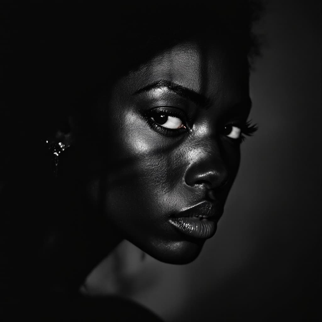 AI generated: High-resolution, monochrome photography evoking the grittiness of classic film noir with an intimate...