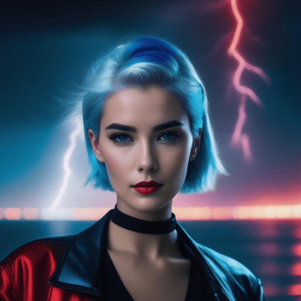 AI generated: face portrait , facing to the camera, cinematic lightning, photorealistic, a girl between grace kell...