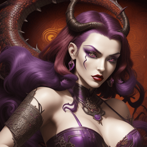 AI generated: A bold and daring game character, 40s style, with dramatic makeup, Lexeme-Motor Synesthesia art by P...