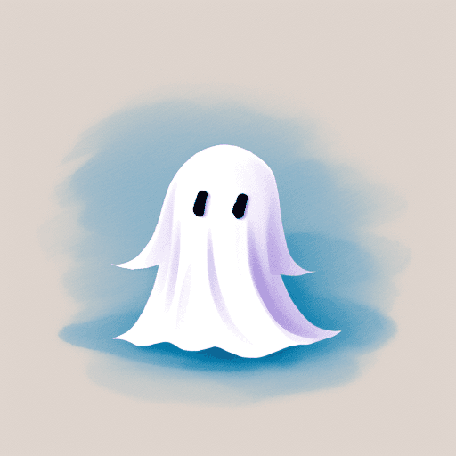 AI generated: small doodle ghost 