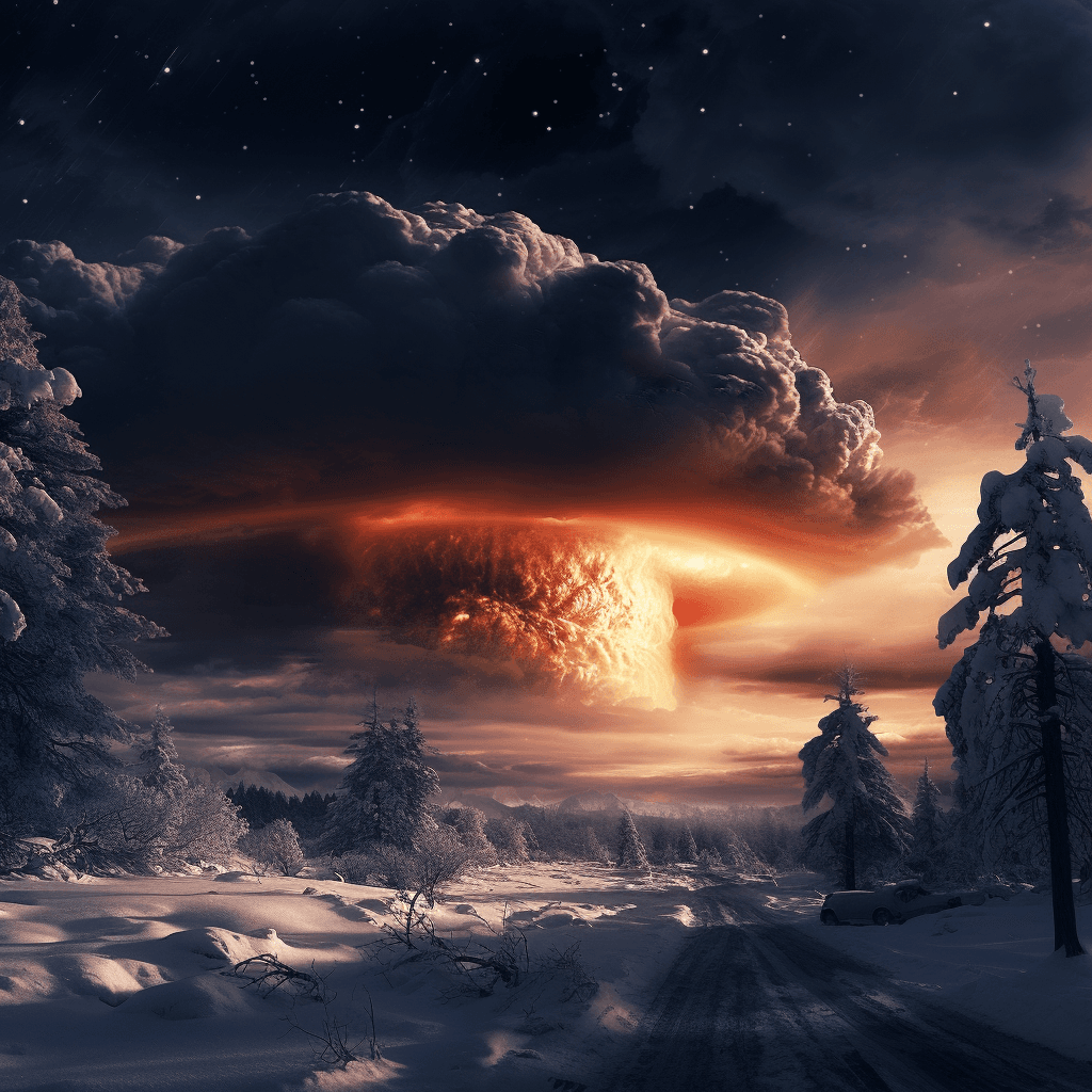 AI generated: Nuclear Winter Ambience & Sounds | Howling Windy Snow Storm Post Apocalypse White Noise