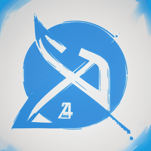 AI generated: Un logotipo con las letras F24, las letras en color azul intenso, con un fondo en color blanco y que...