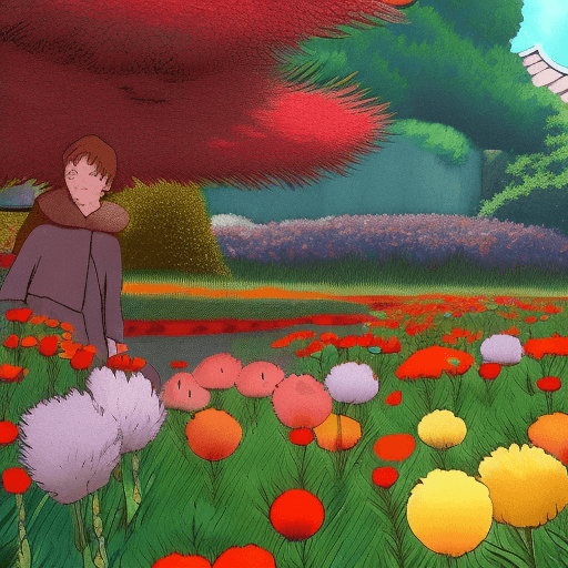 AI generated: aesthetic landscape picture anime, Ghibli, detailed, vibrant colors, HDR,~*~Enhance~*~, ~*~Ghibli~*~